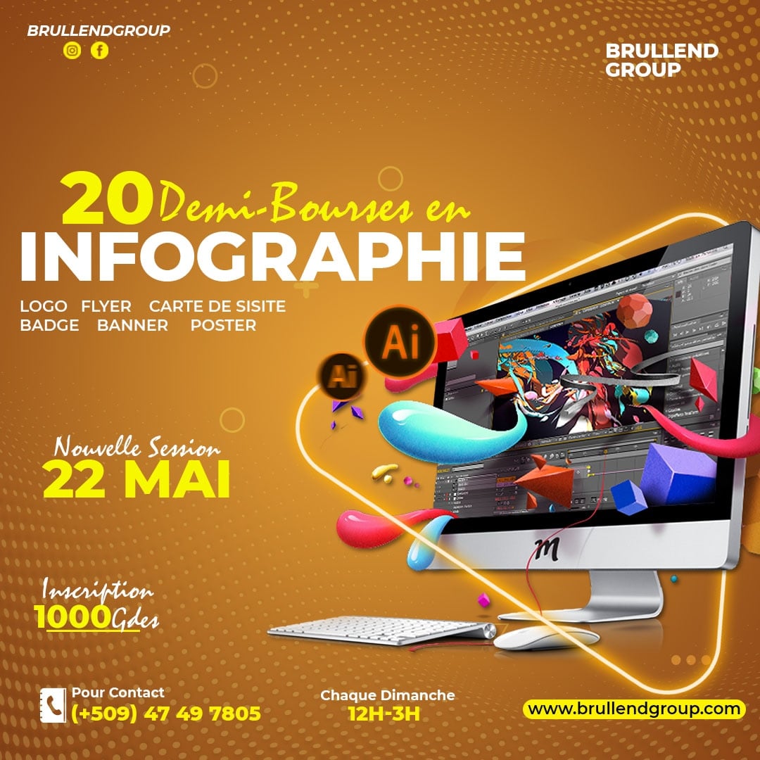 Brullend - 20 Demi-bous nan Enfografi ,lojisyel Adobe... | Facebook