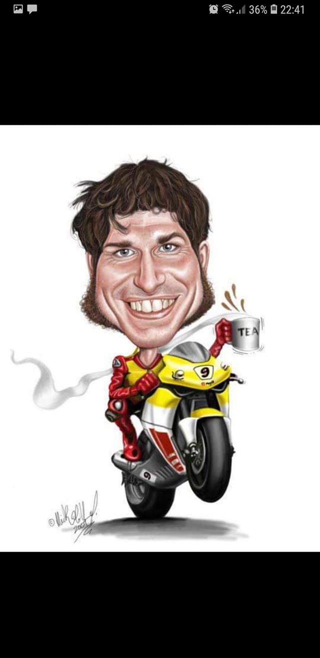 Love how this canvas of Guy Martin has turned out ❤️. 🏍️🏍️