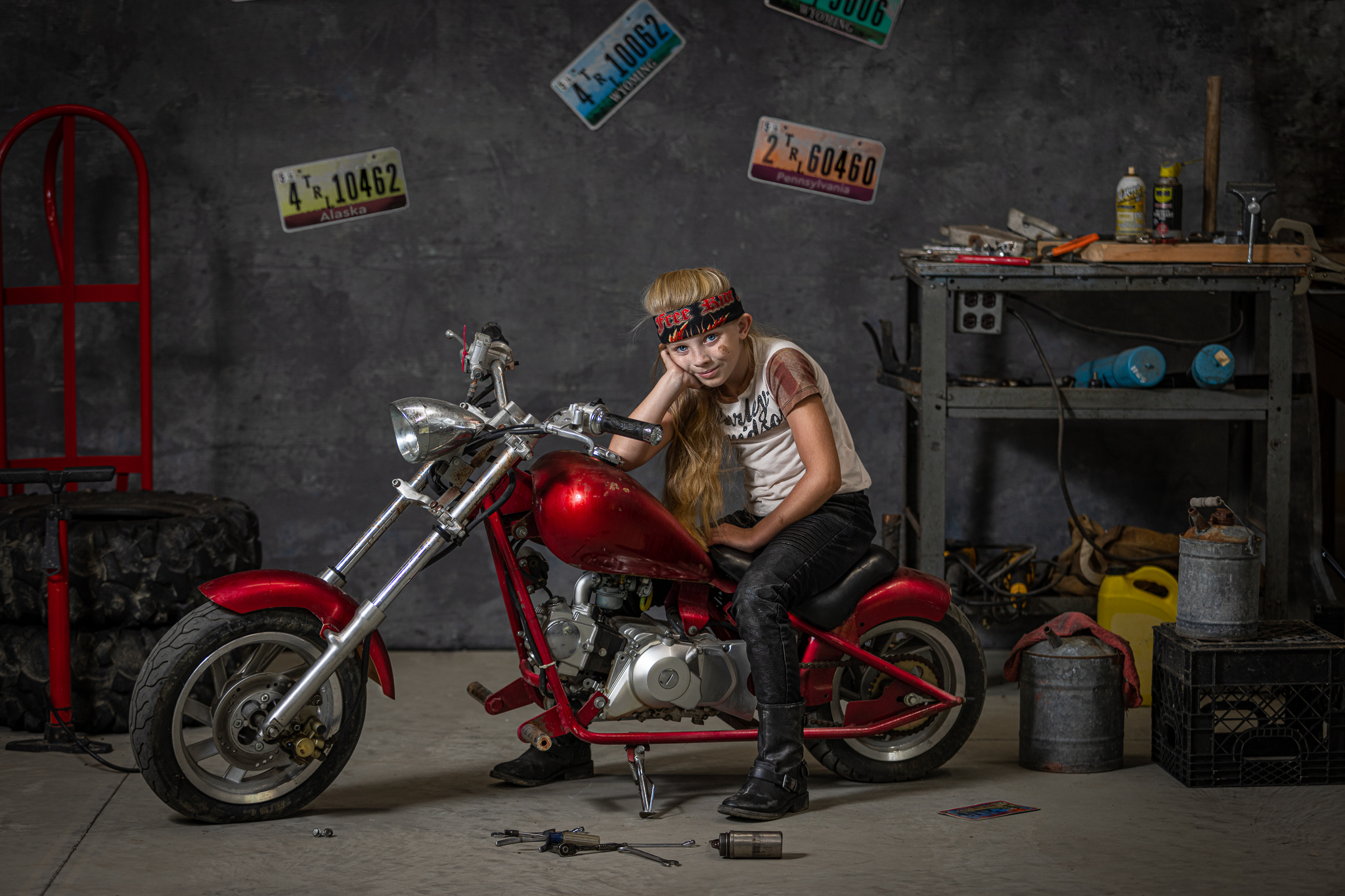 ミミ様 Kawasaki Ninja bike photo shoot fun