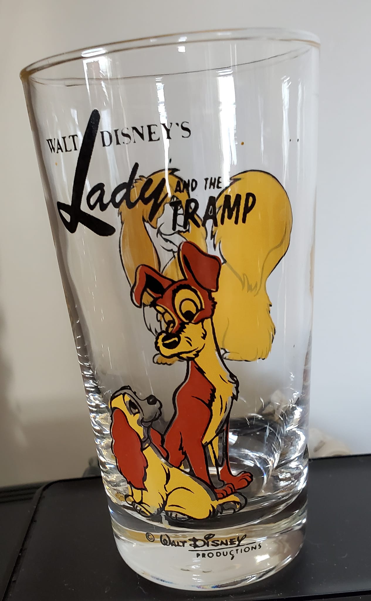 What is this vintage Walt Disney production glass?