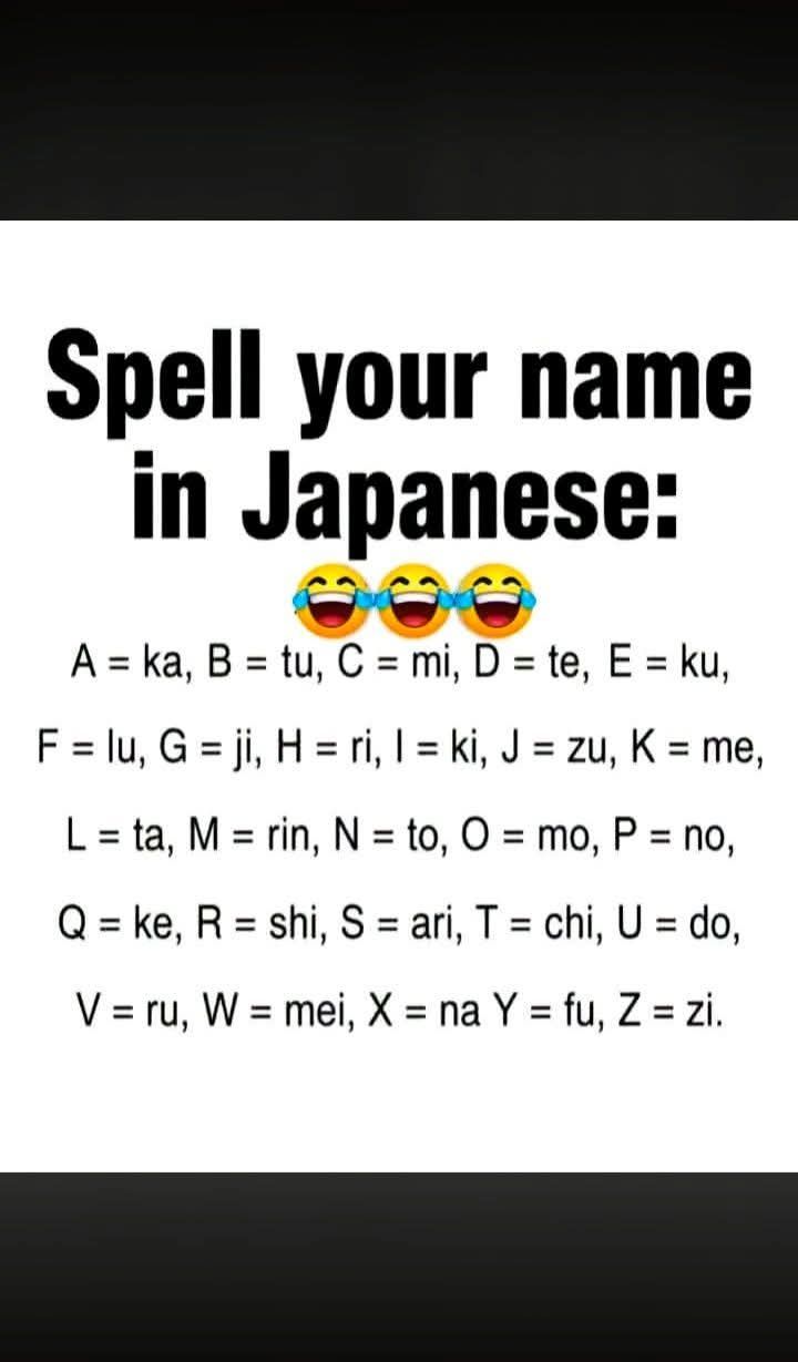 What is your name in Japanese?