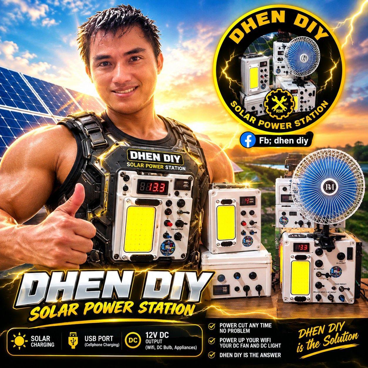 On going build,solar mini power station | Dhen Diy