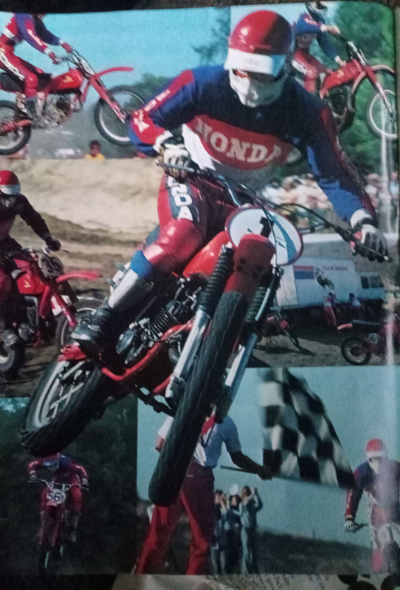 1976 Team HONDA Marty Smith #1- Tommy Croft #56- Rich Eierstadt