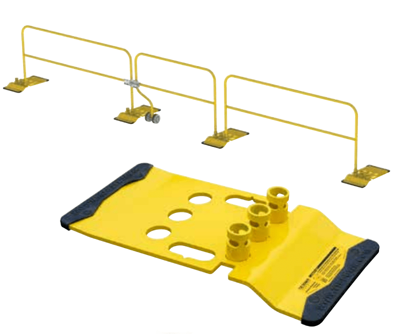Malta Dynamics Temporary Guardrail Post System - OSHA/ANSI Certified ...