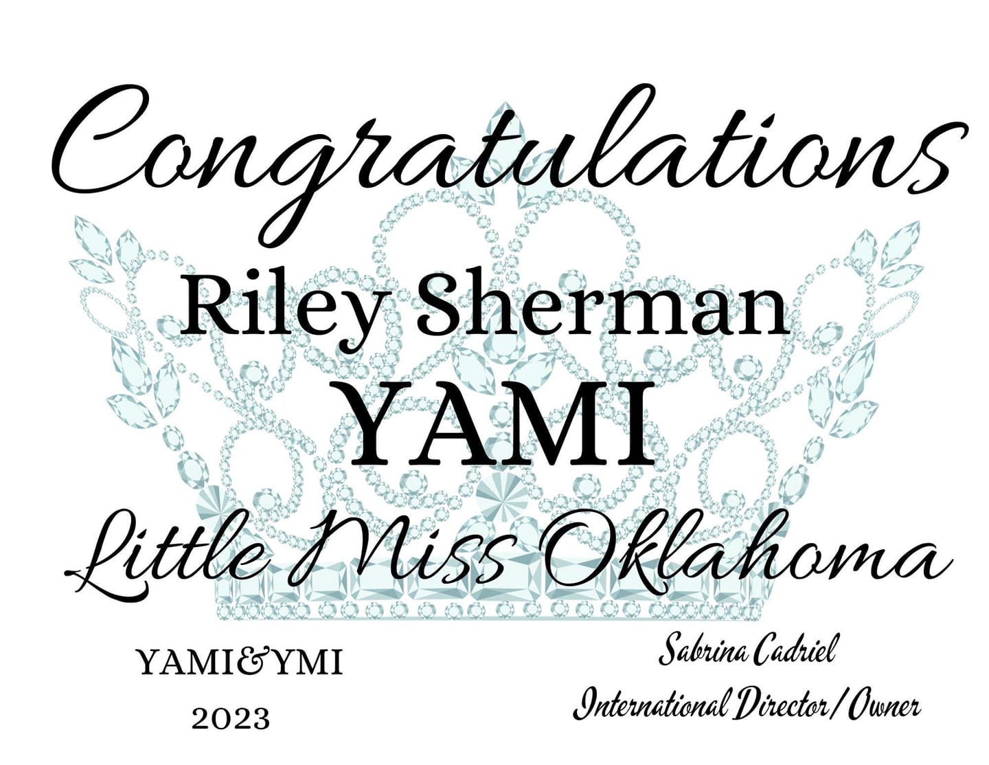 YAMI Little Miss Midwest- Riley Sherman