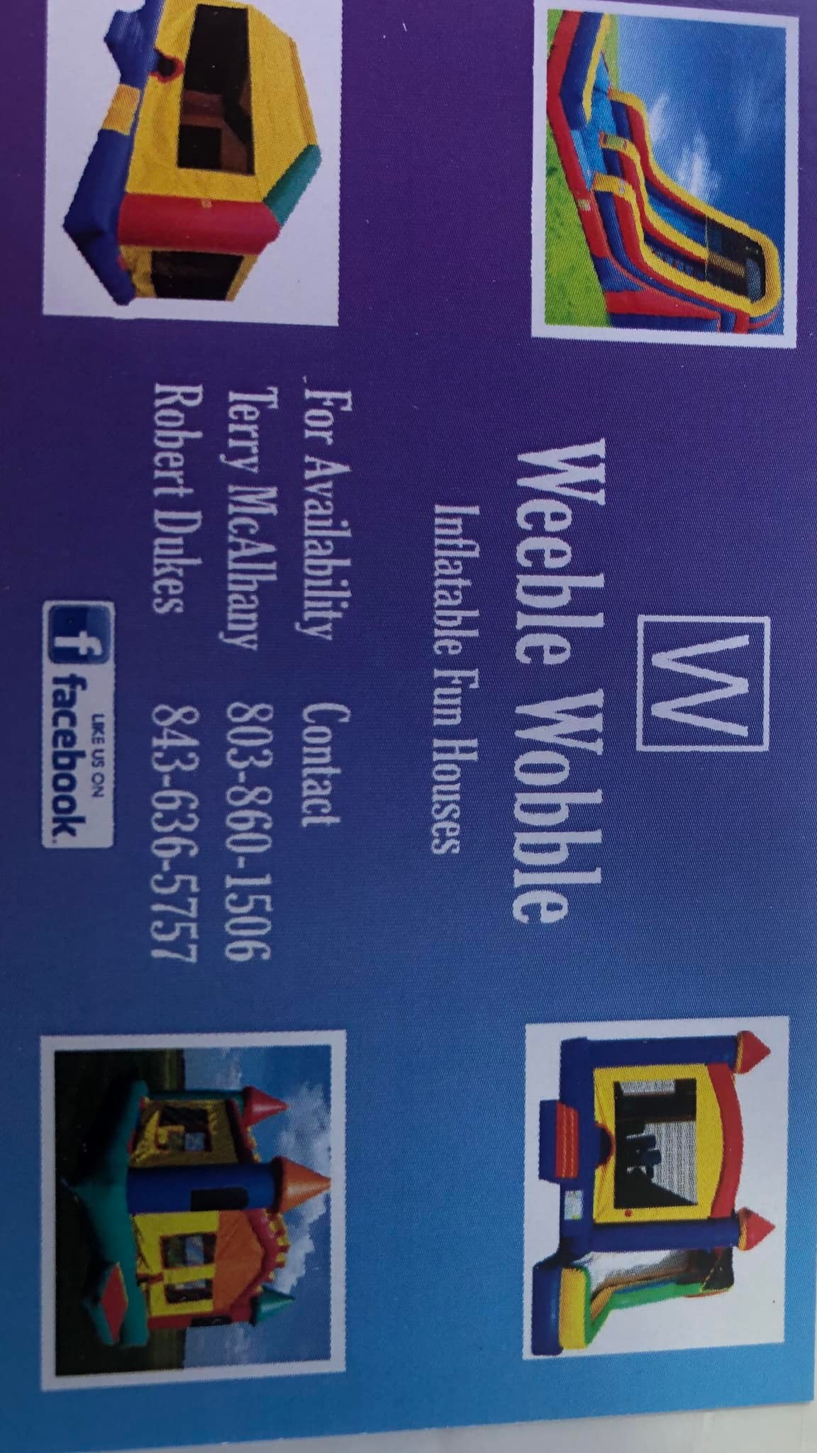Weeble Wobble Inflatable Fun Houses LLC | Branchville SC