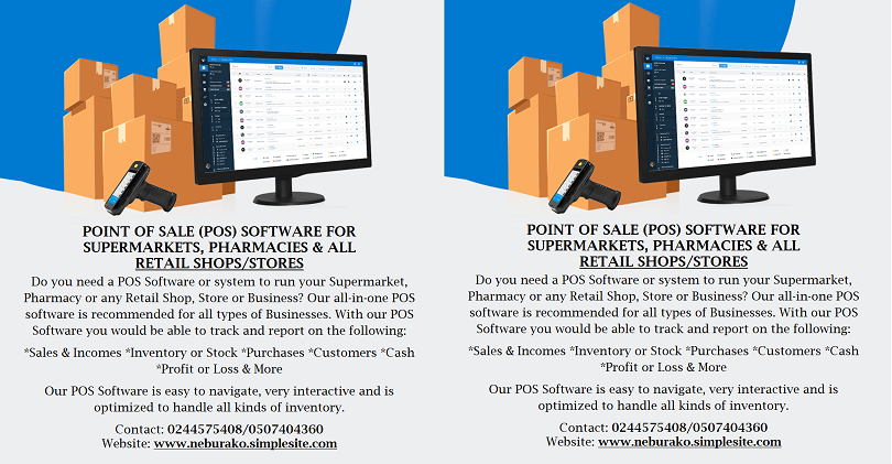 Supermarkets & Pharmacy Point of Sale POS Software System - Ghana | Accra