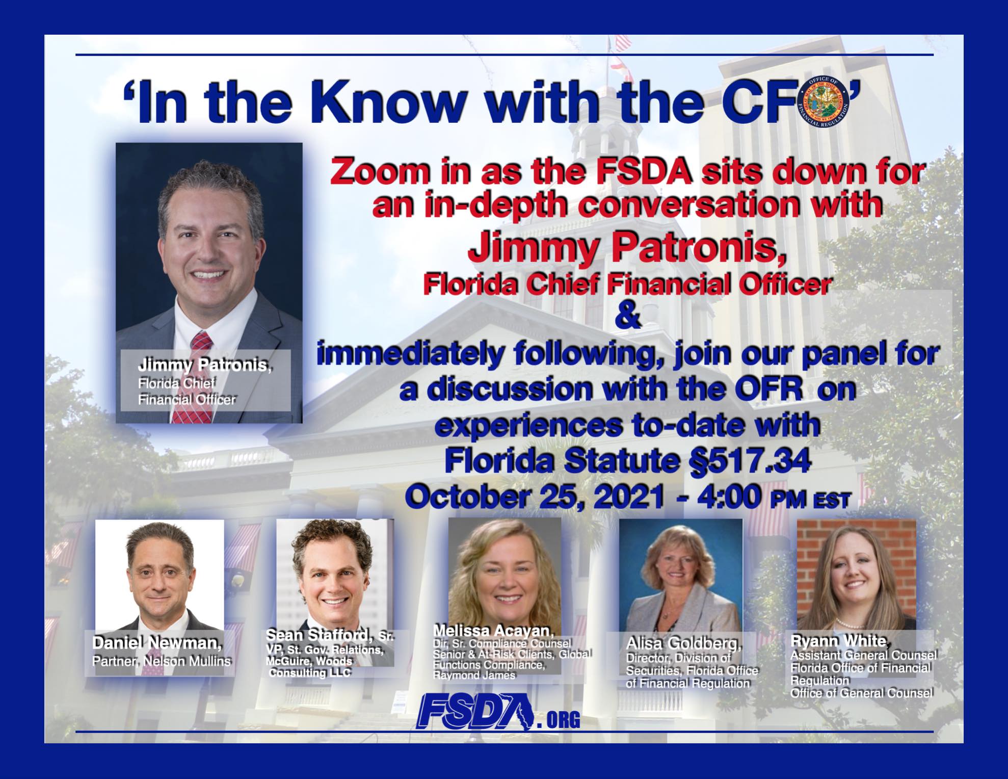 Join us on Monday,... - Florida Securities Dealers & Advisors | Facebook