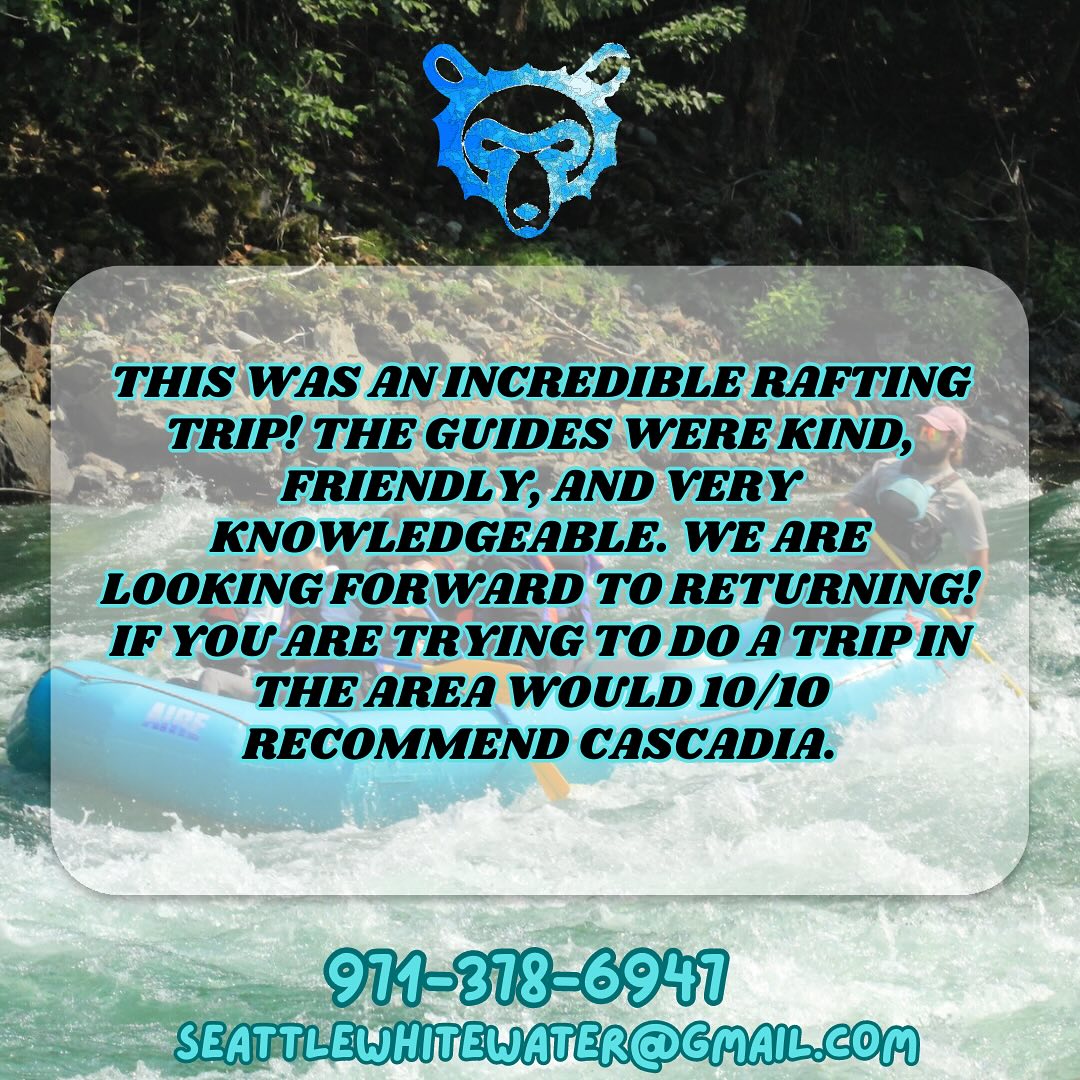 Cascadia Rafting | Marblemount WA