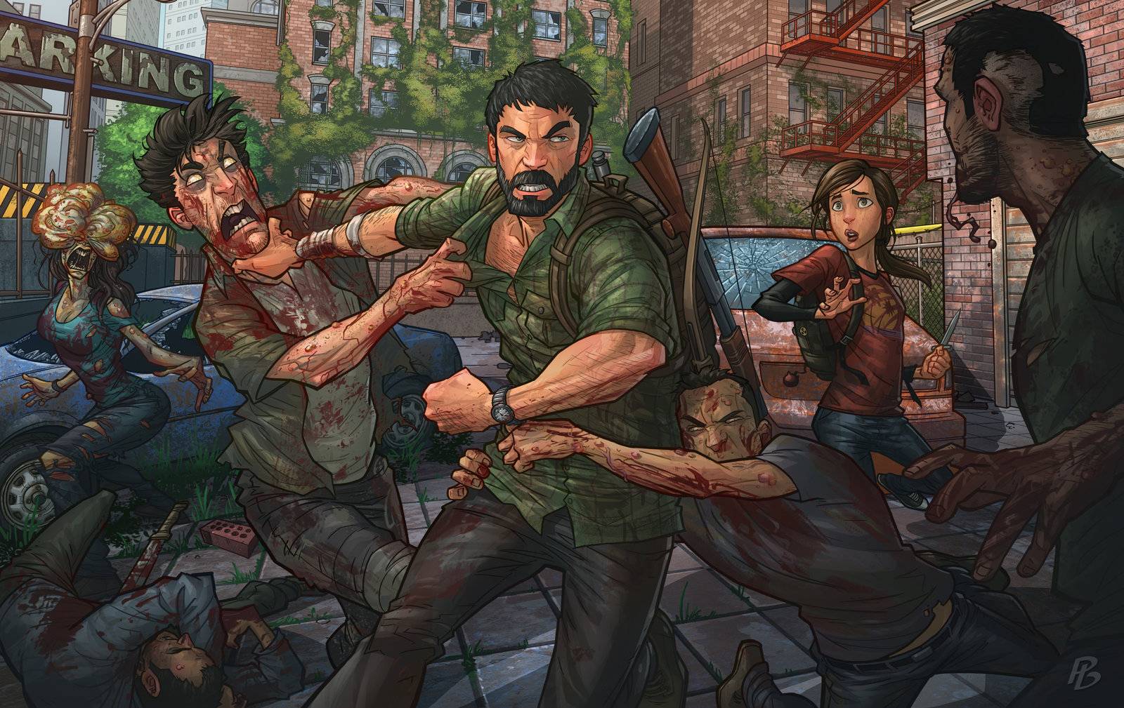 The art for The Last of Us Part I and The Last of Us Part II