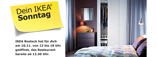 Verkaufsoffener Sonntag bei IKEA Rostock