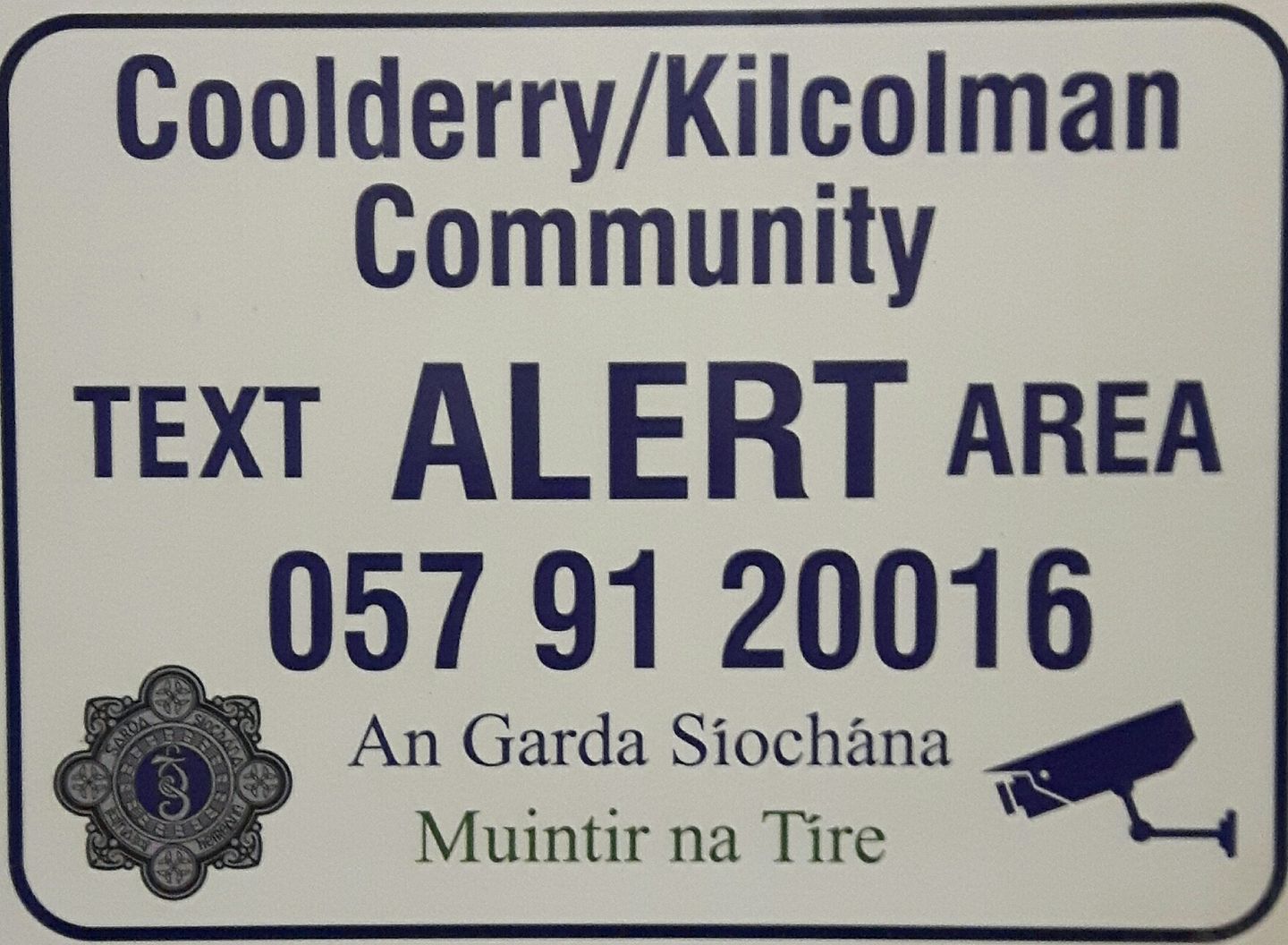 Coolderry/kilcolman community alert