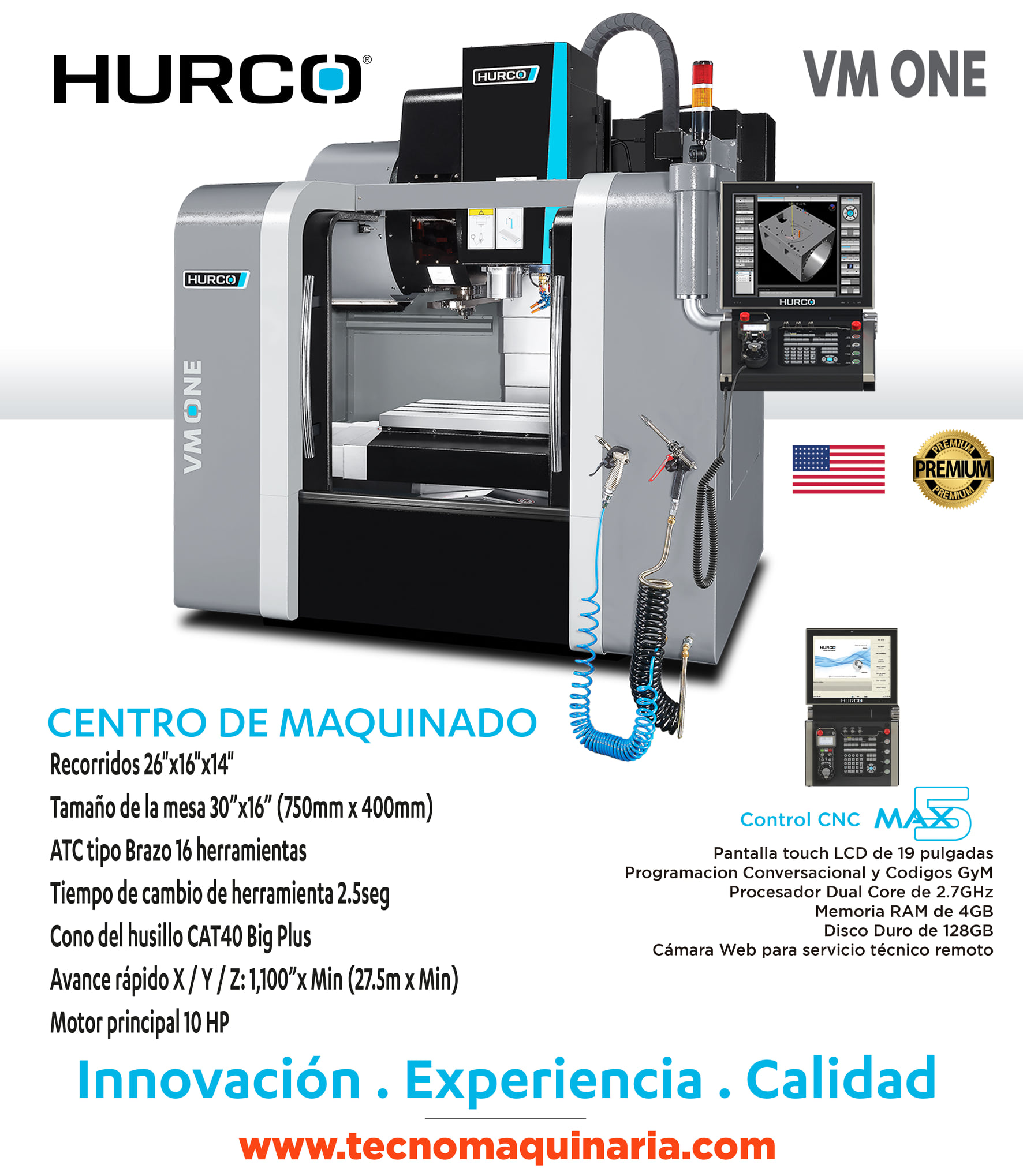 TecnoMaquinaria - El Centro de Maquinado Hurco VM ONE: es... | Facebook