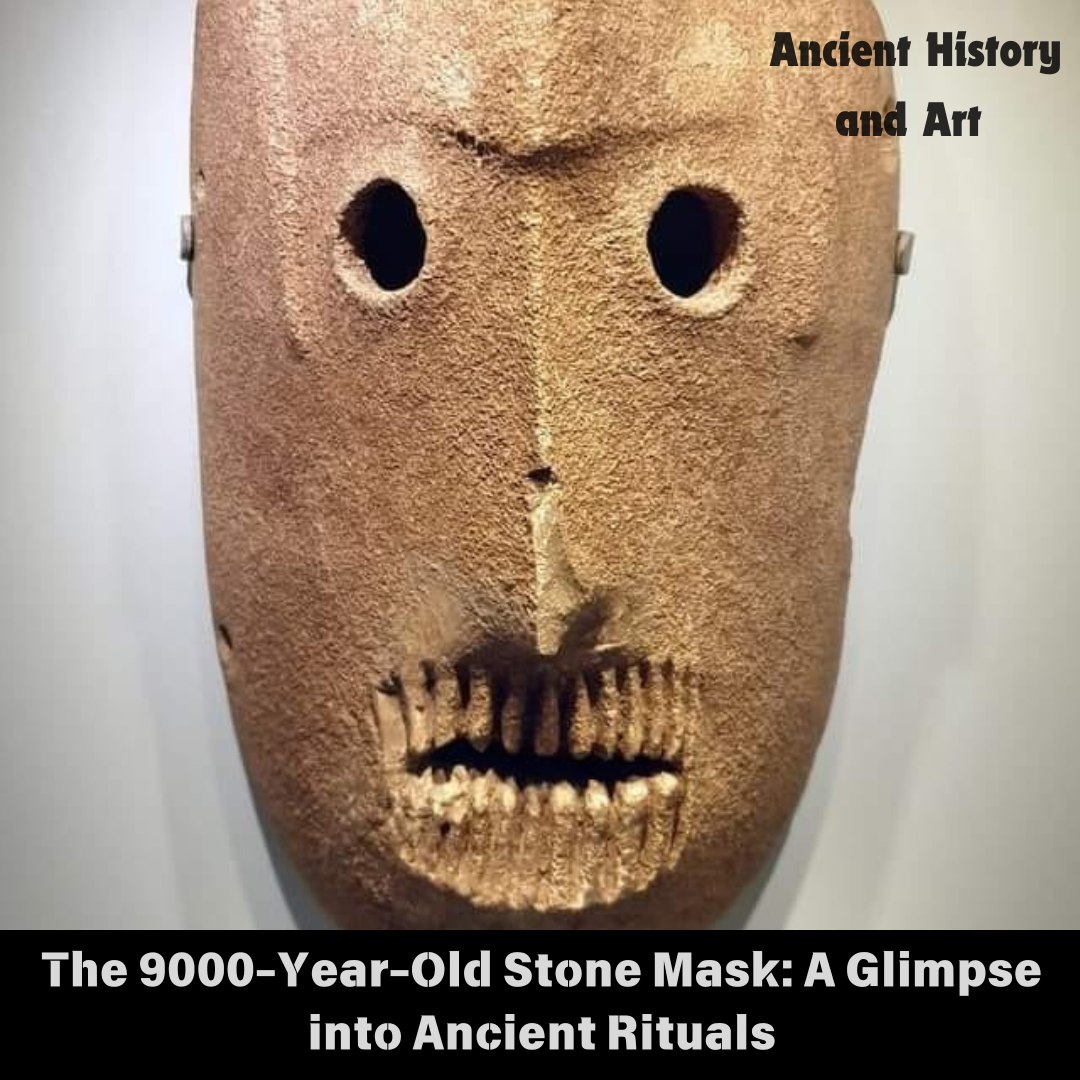 Thought to be the oldest mask in the world, pictured is one of