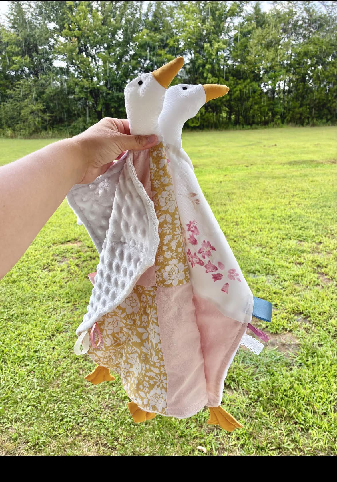 Looking for someone to make this utilizing a part of my bridesmaid dress from baby's parents wedding