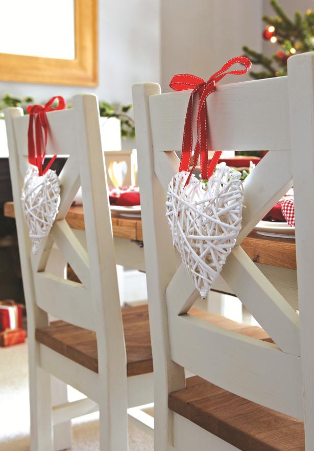 Dunelm - Top Tip: Add a festive touch to your table by decorating chair ...