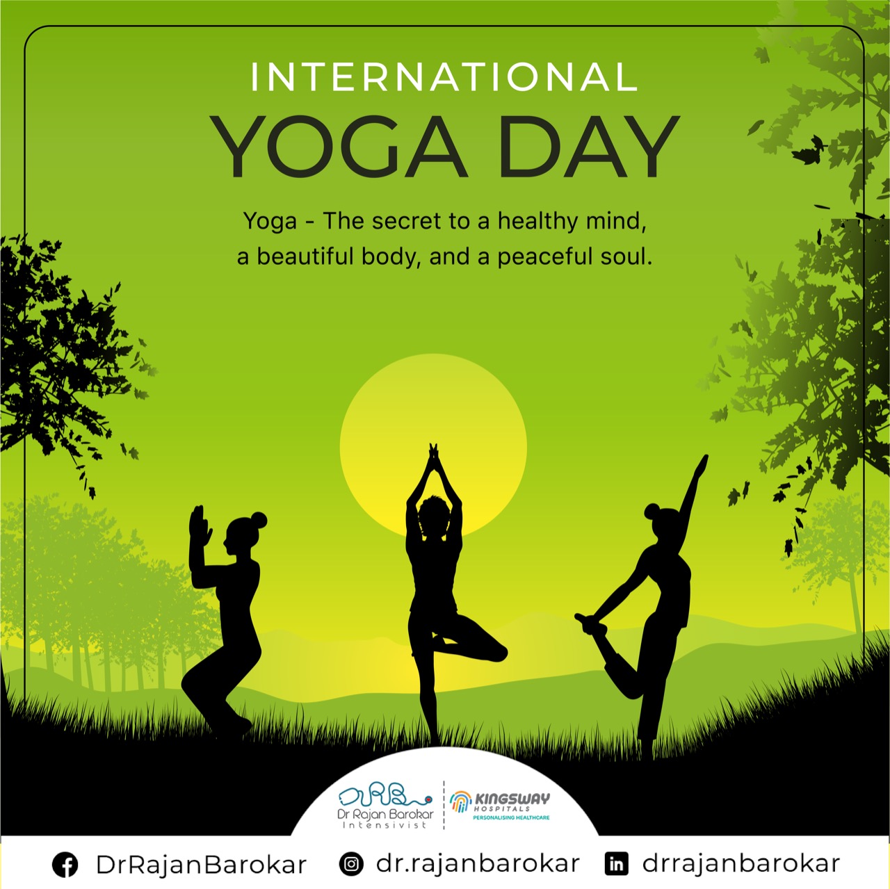 Yoga is about awakening … Yoga is about... - Dr.Rajan Barokar