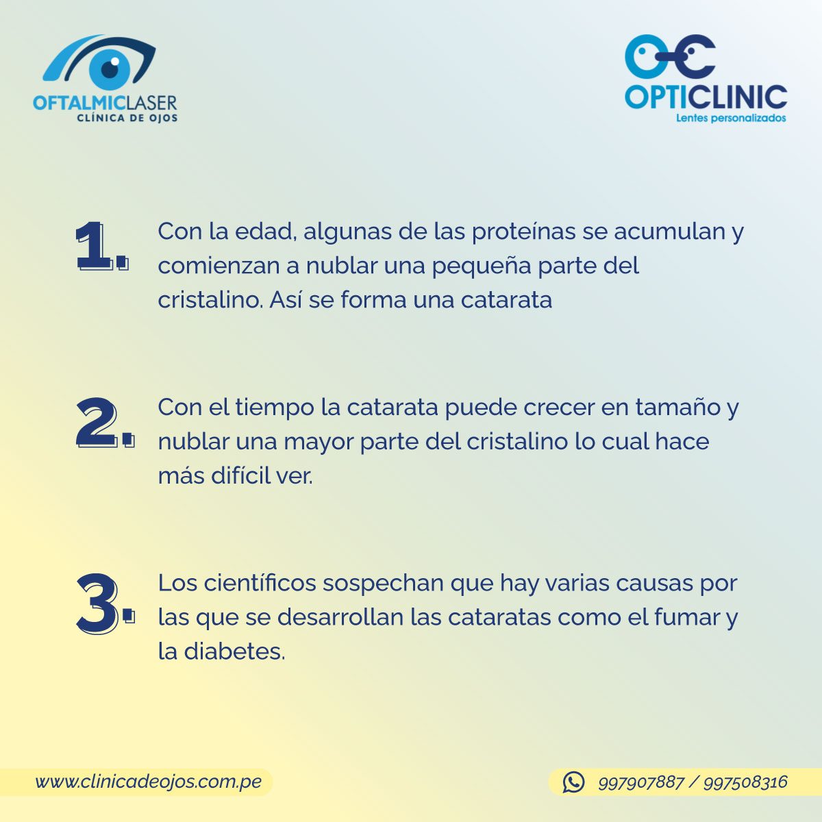Si quieres saber 3 causas... - Clínica de Ojos Oftalmic Laser