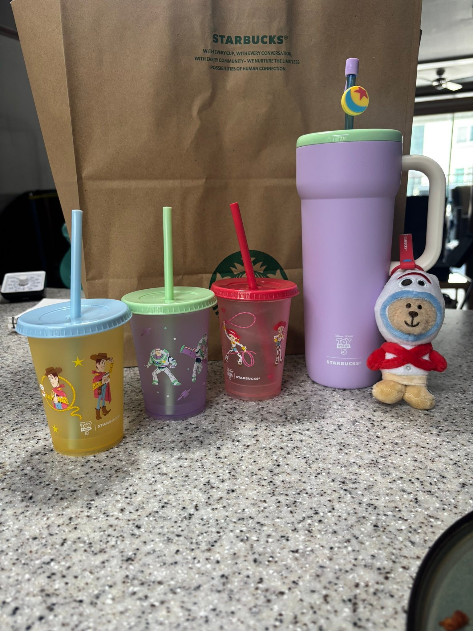 Toy Story Starbucks collection for toddler and family