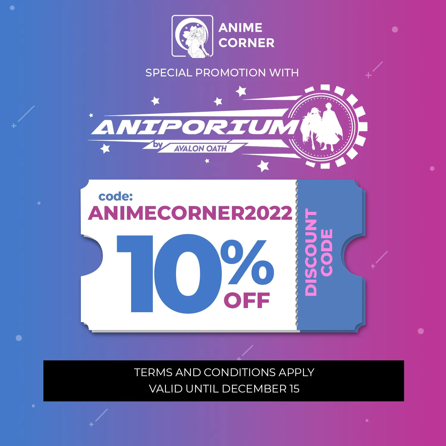 Anime Corner - PROMO: We are bringing you a coupon for 10%...