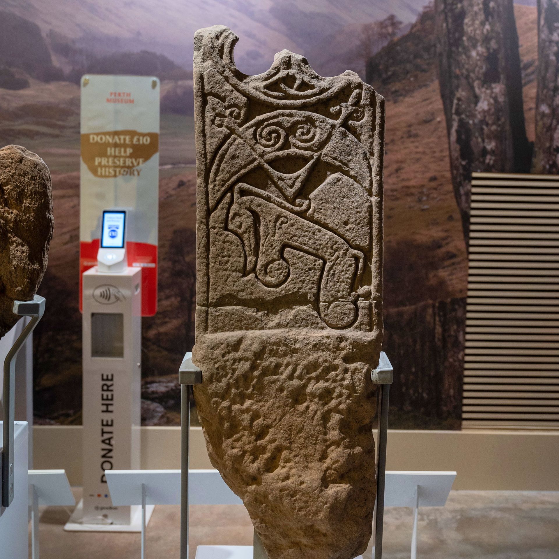 Perth Museum - This rather striking sandstone Pictish...