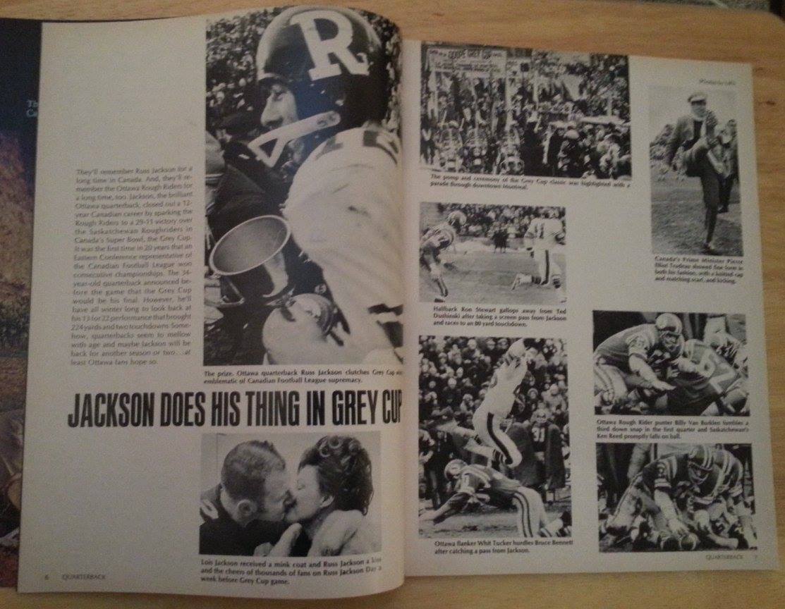 Terry's collection of Ottawa Rough Rider memorabilia