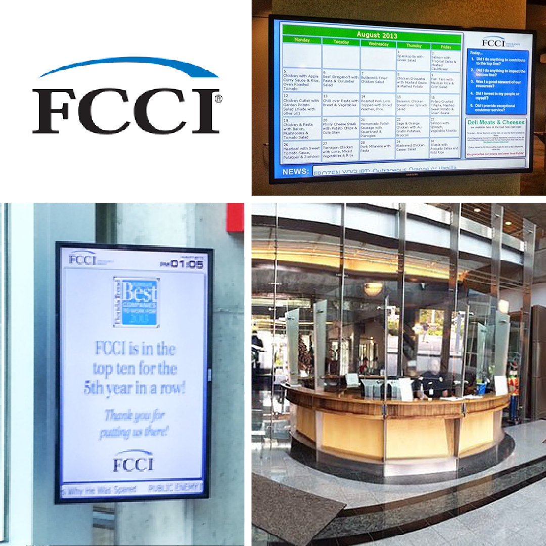 鎧應數位電子看板 - 🥰鎧應案例🥰 鎧應協助FCCI Insurance Group產物保險定義工作溝通！...