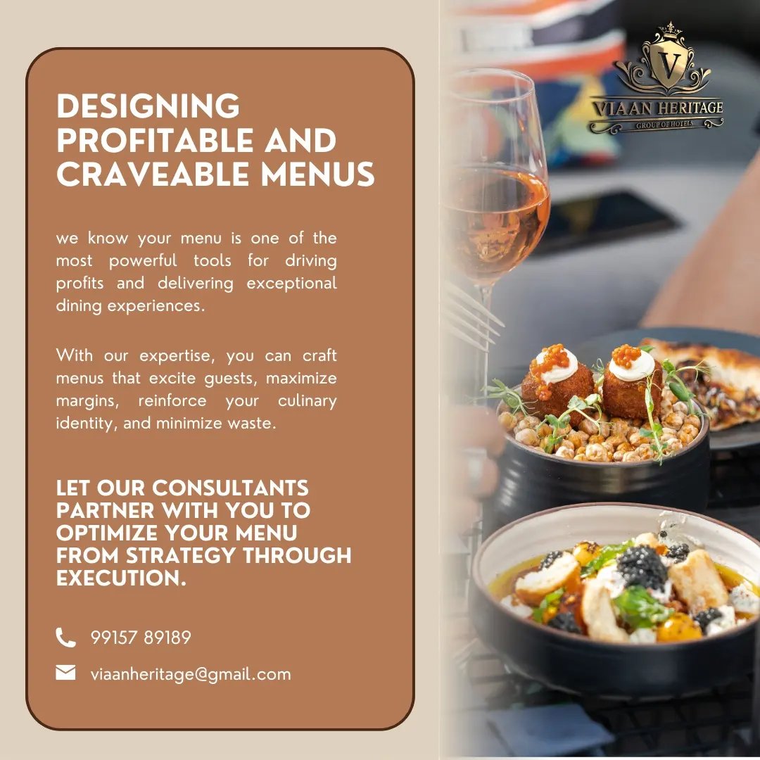 Viaan - Designing Profitable and Craveable Menus We know your menu is ...