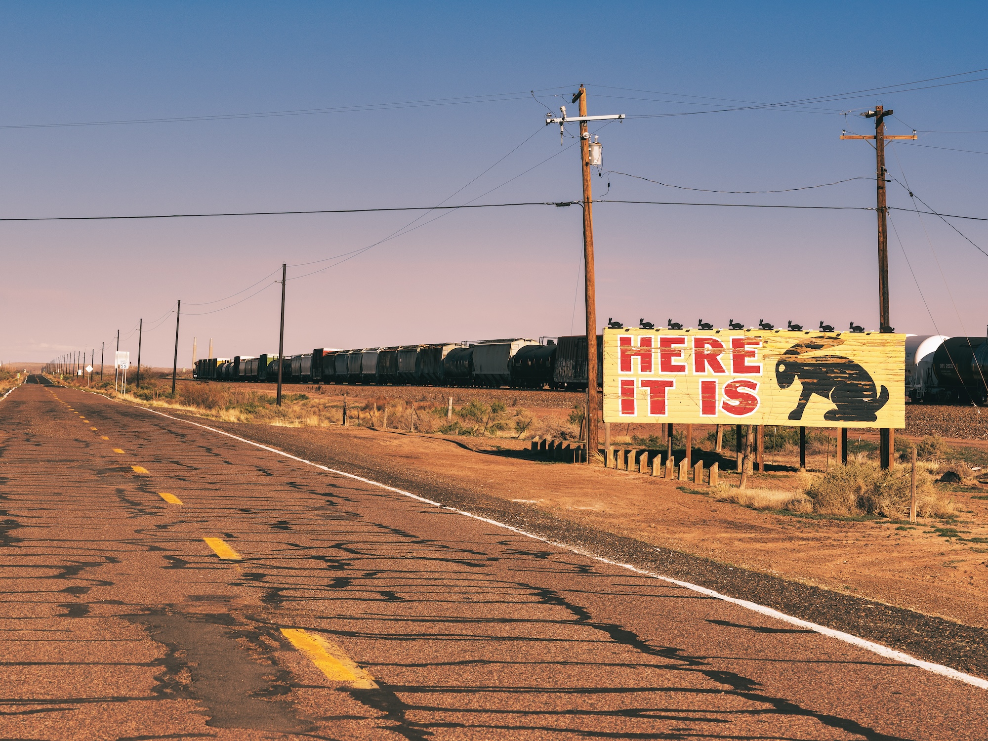 Robbie - Here it is... Jack Rabbit Trading Post and old Route 66 near ...