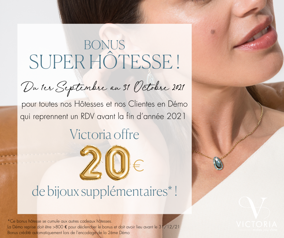 Victoria France Officiel Devenez Super Hotesse Du 01 Septembre Au 31 Octobre Pour Toutes Nos Hotesses Et Clientes En Demo Qui Reprennent Rdv Avant La Fin D Annee Victoria Vous