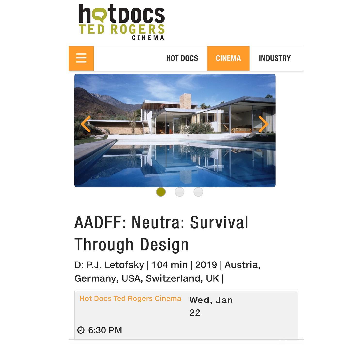 Neutra: Survival Through Design - Feature Documentary by P.J. Letofsky ...