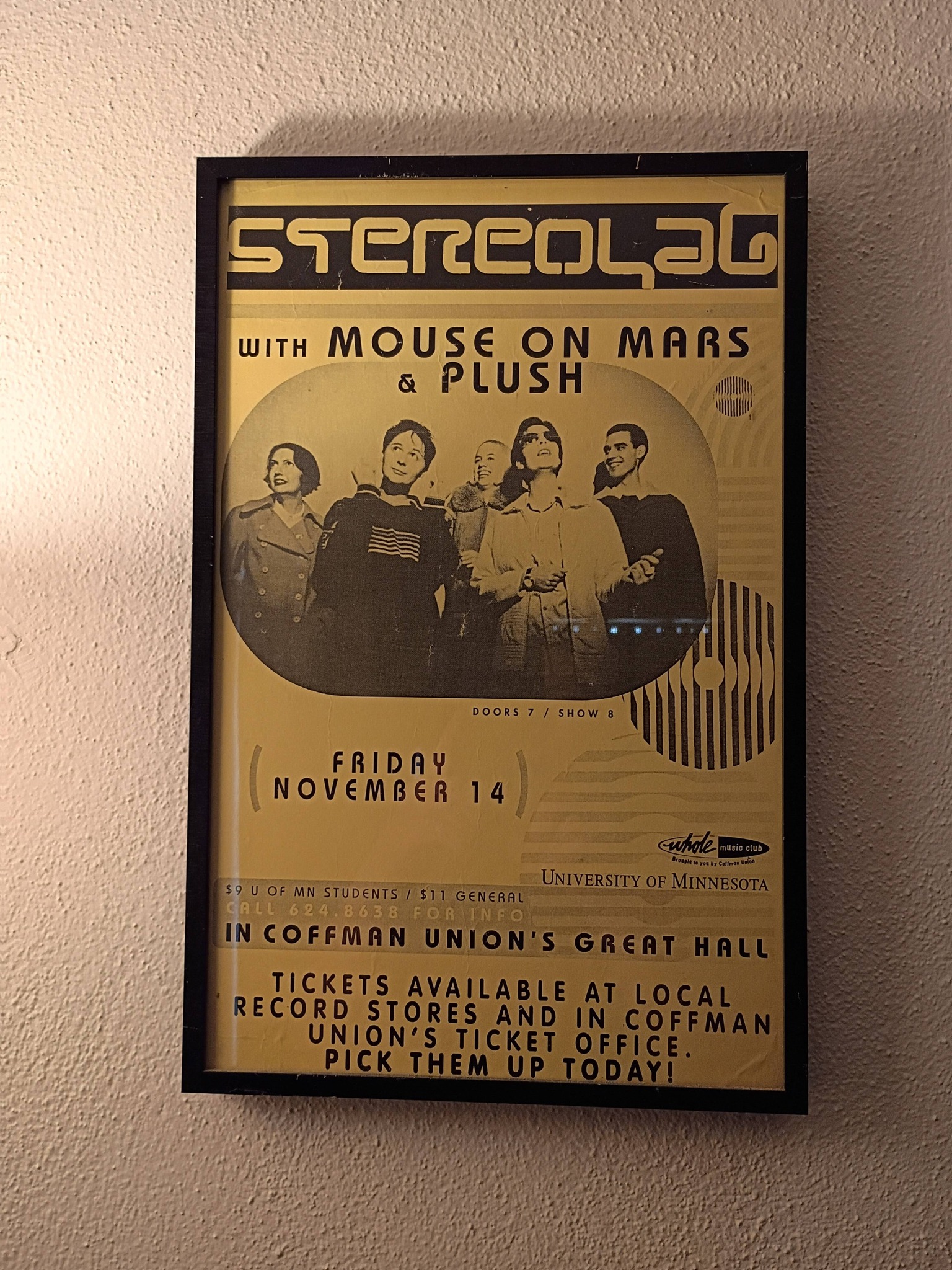 Stereolab's 1997 Dots and Loops tour poster