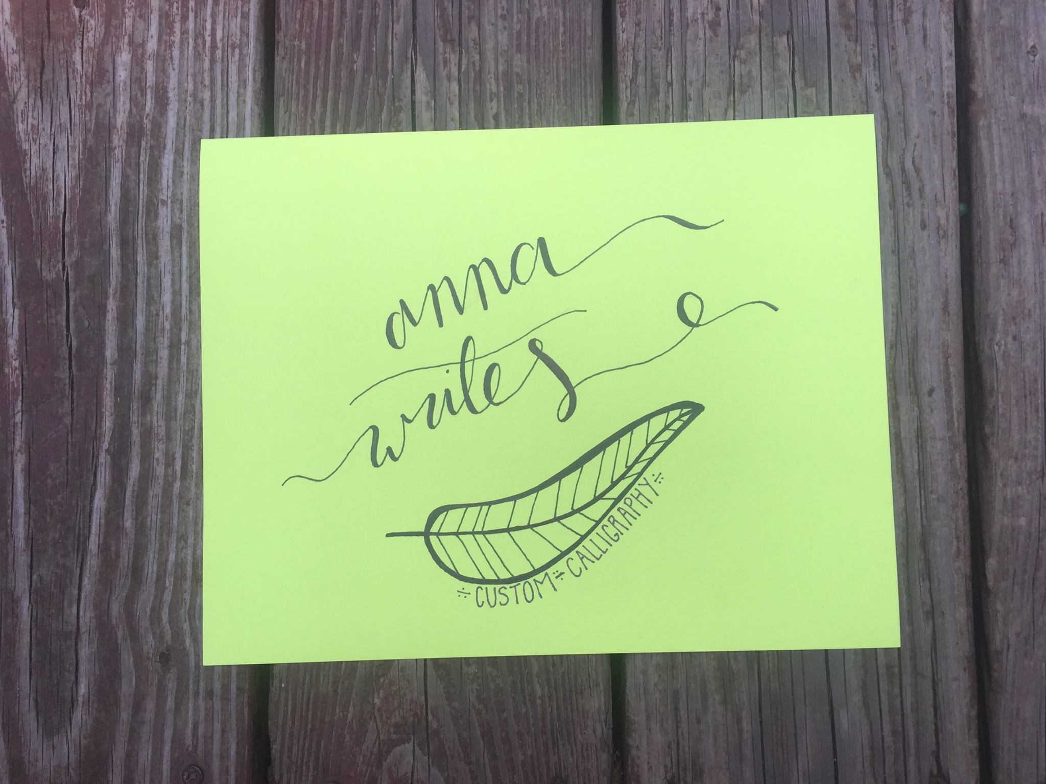 Anna Writes Custom Calligraphy