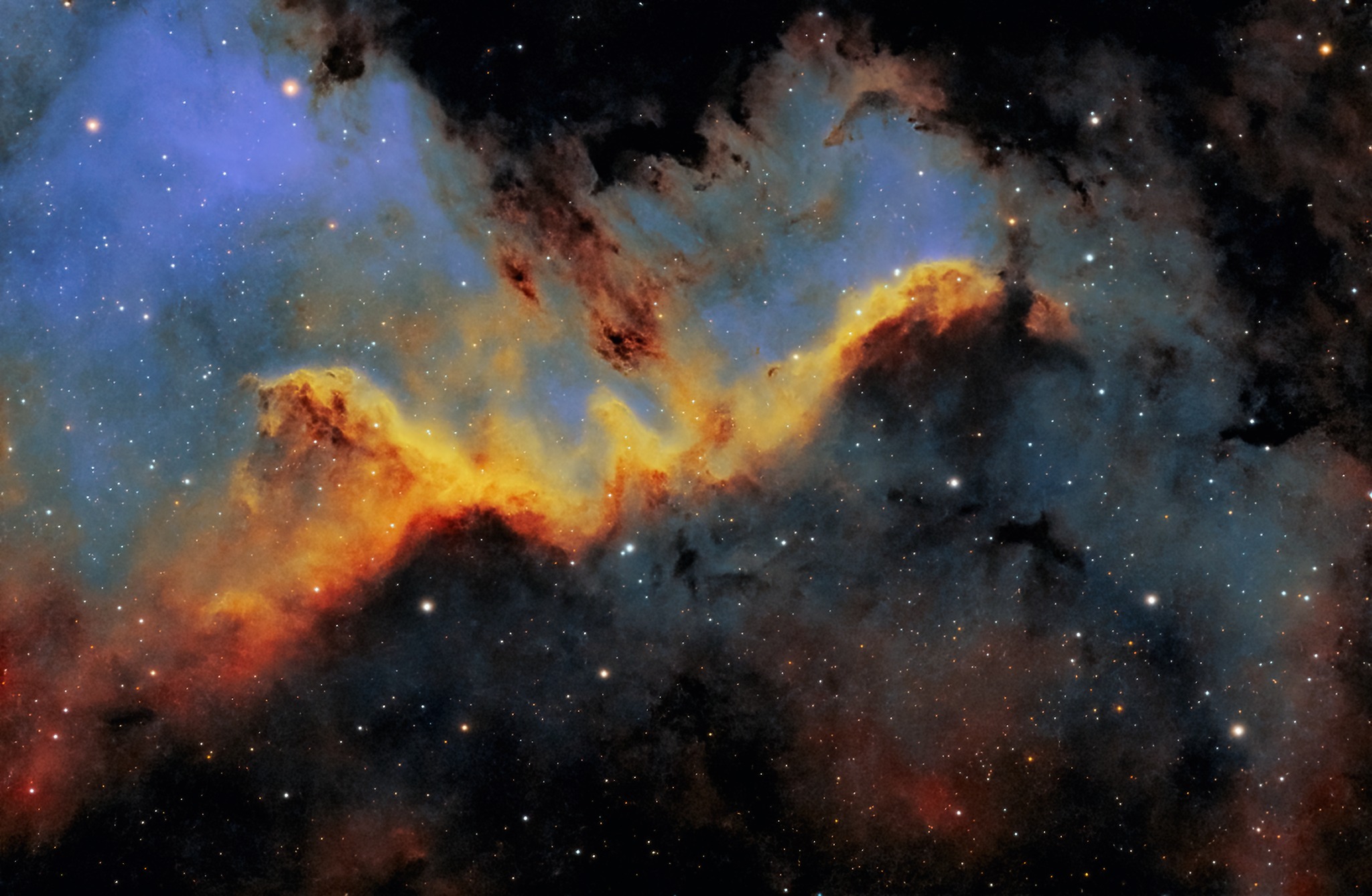 Cygnus Wall astrophotography with ZWO183MCPro and L-extreme filter