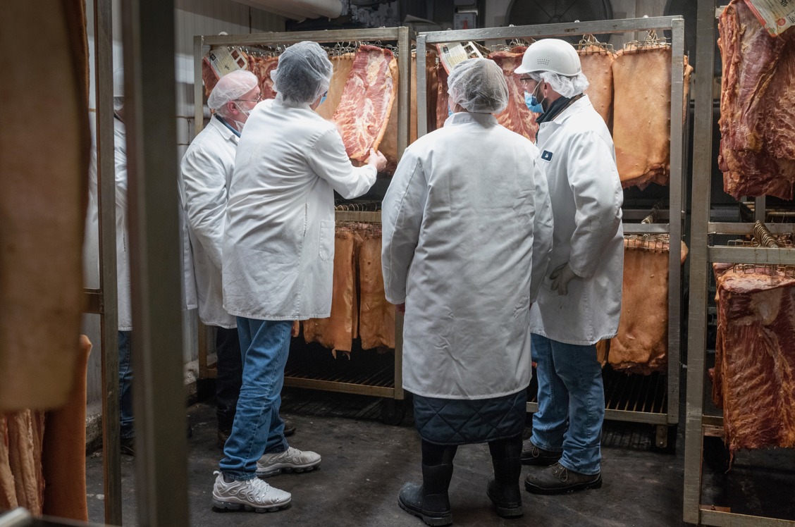 This pork belly is getting ready... - Hahn's of Westminster