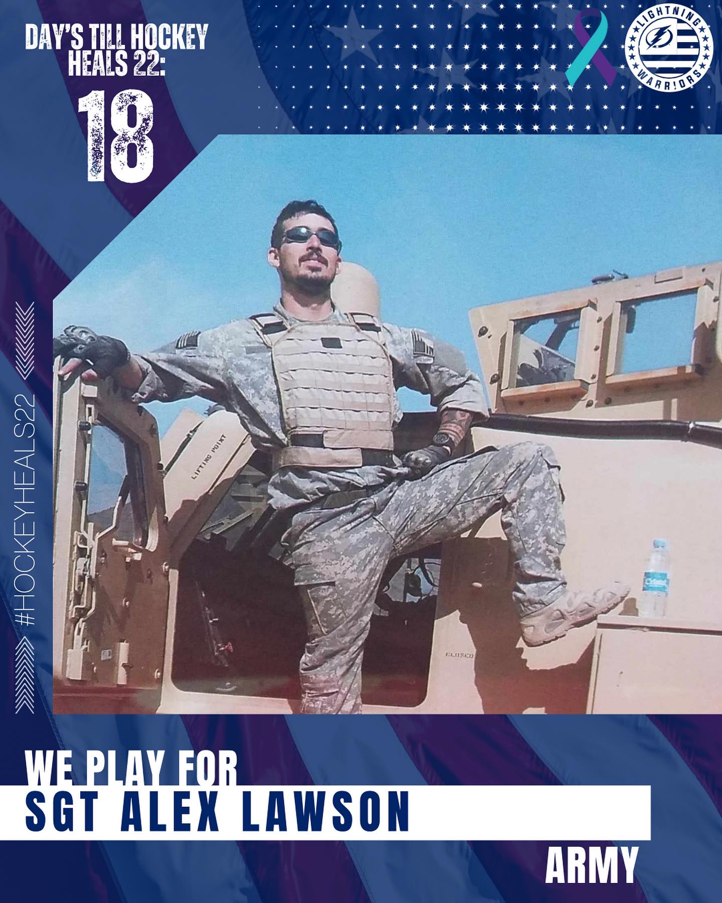 Today we honor SSGT Alex... - Lightning Warriors Hockey