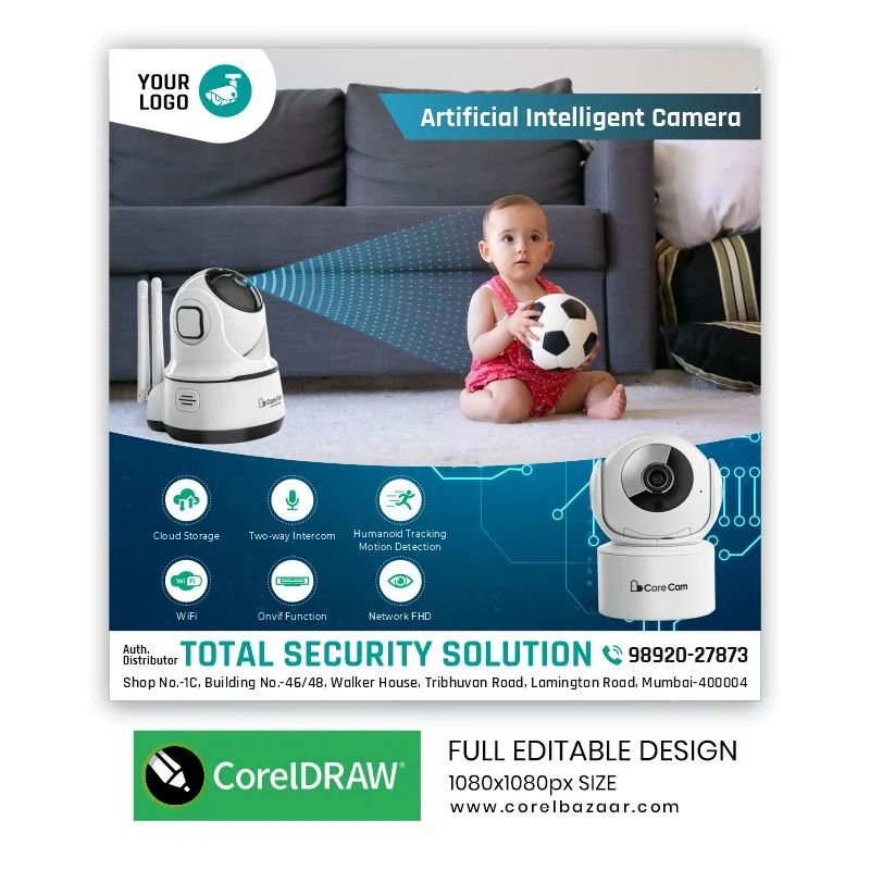 Corel Bazaar - Best CCTV Camera Post Coreldraw Design...