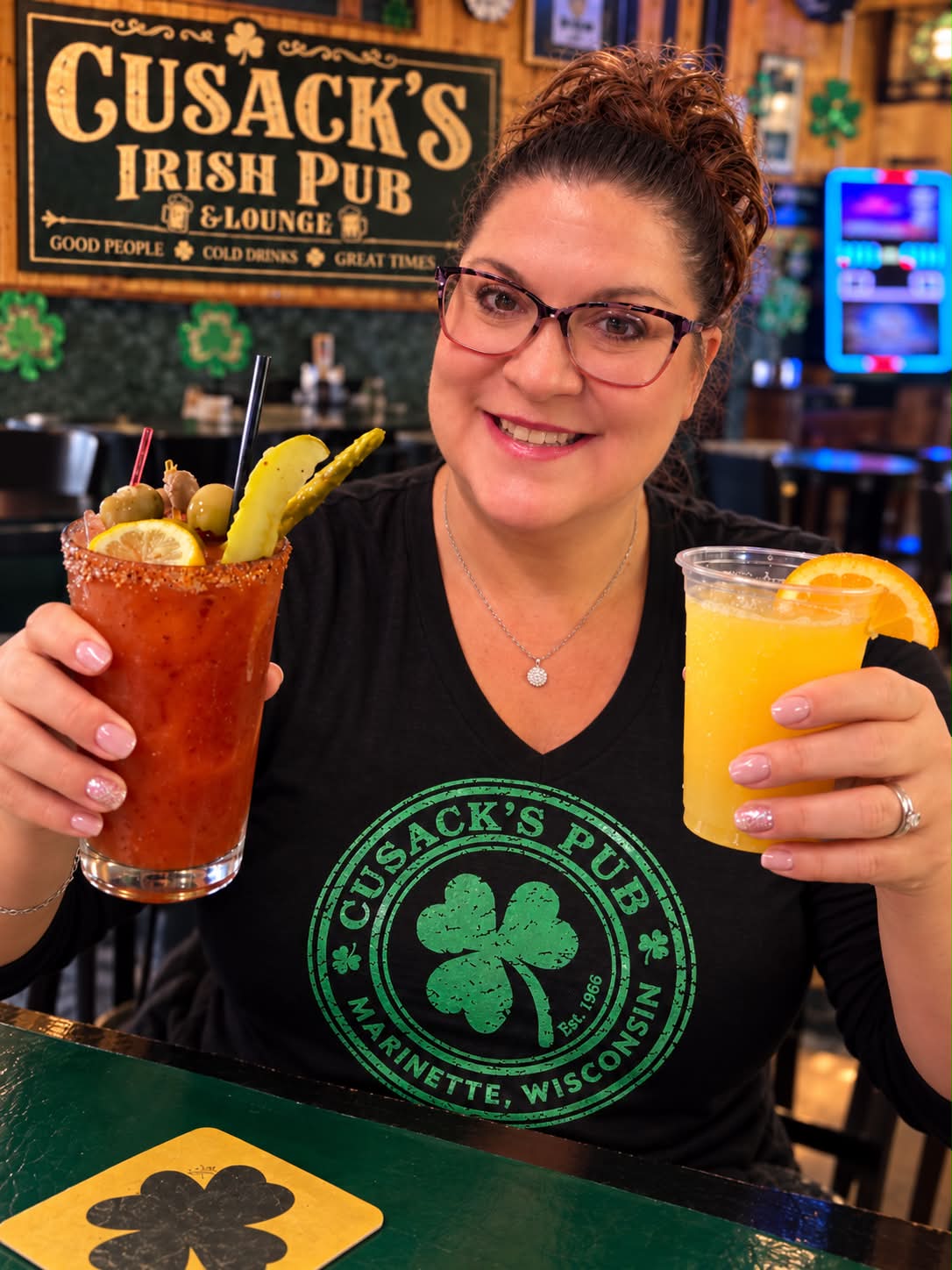 Bloody Mary's and Mimosa's at Cusack's Pub Look for me this Friday