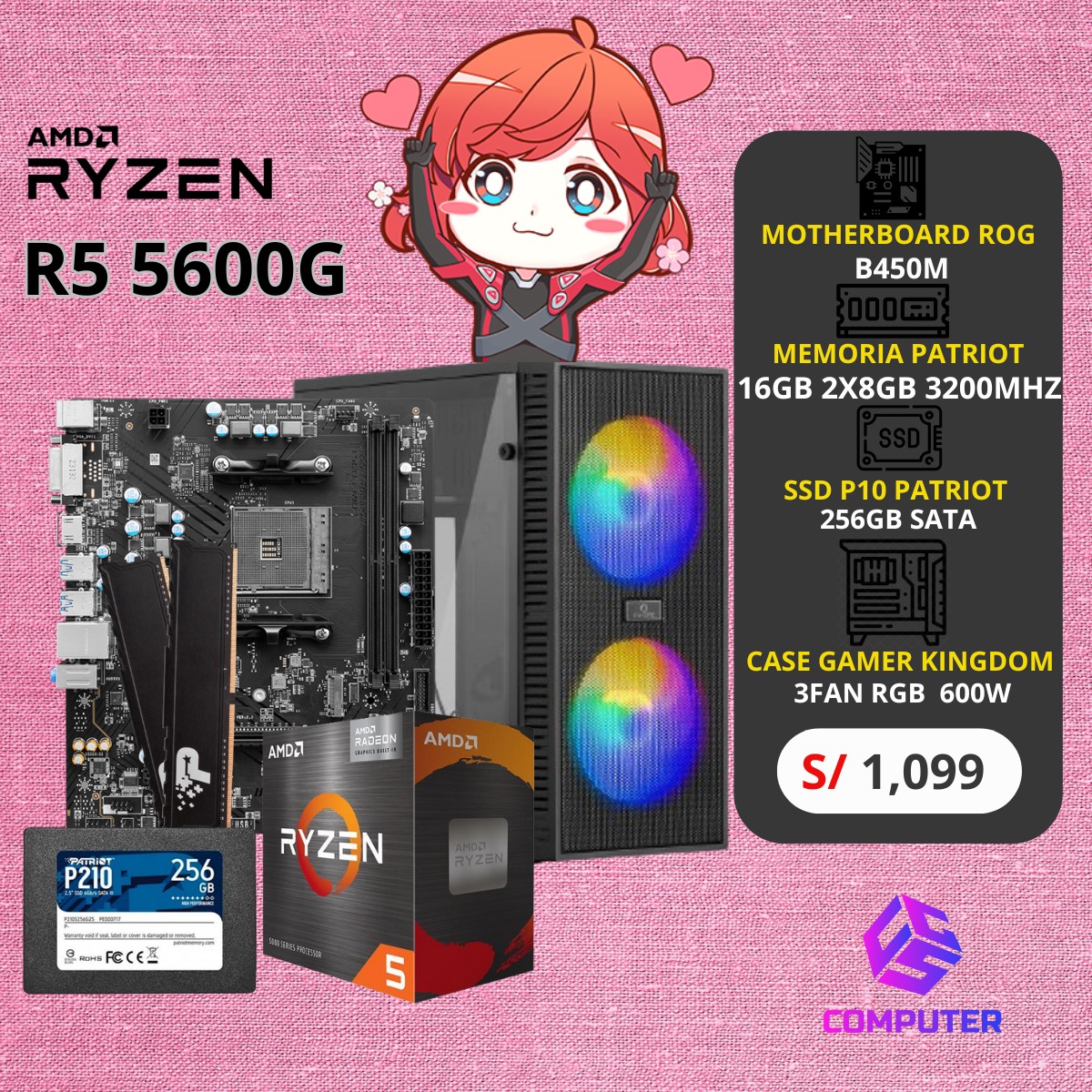 CGS Computer - 😅llegaron los combos Ryzen 5 y 7calidad...