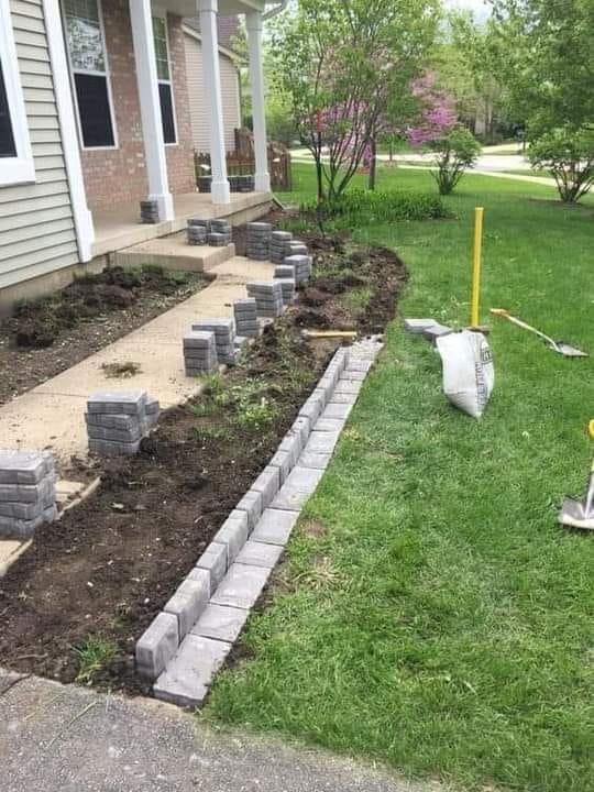 How to Design a Brick Garden Edge in Sloped Flowerbed: Step-by-Step Guide