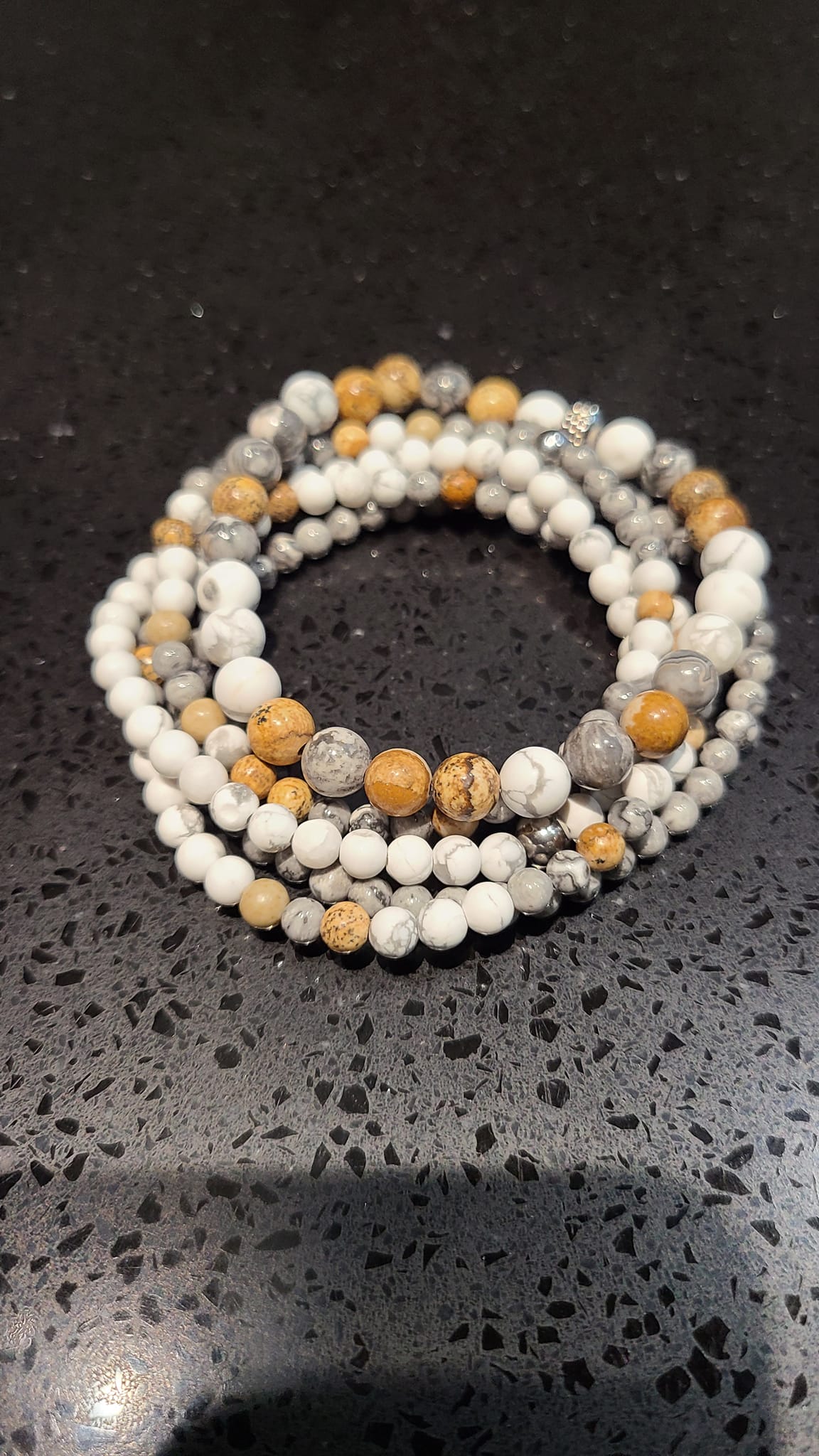 Collier Unique En Laiton Et Malachite | Bijou Artisanal Pierre Naturelle | Pièce D'occasion