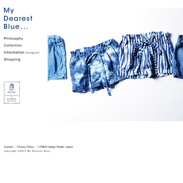 My Dearest Blue - My Dearest Blue... web、衣替えしました。 online storeも間もなく更新し ...