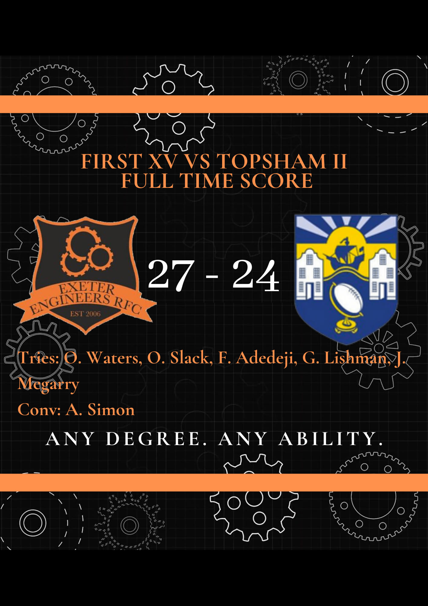 The Engineers snatch it with a... - Exeter Engineers RFC
