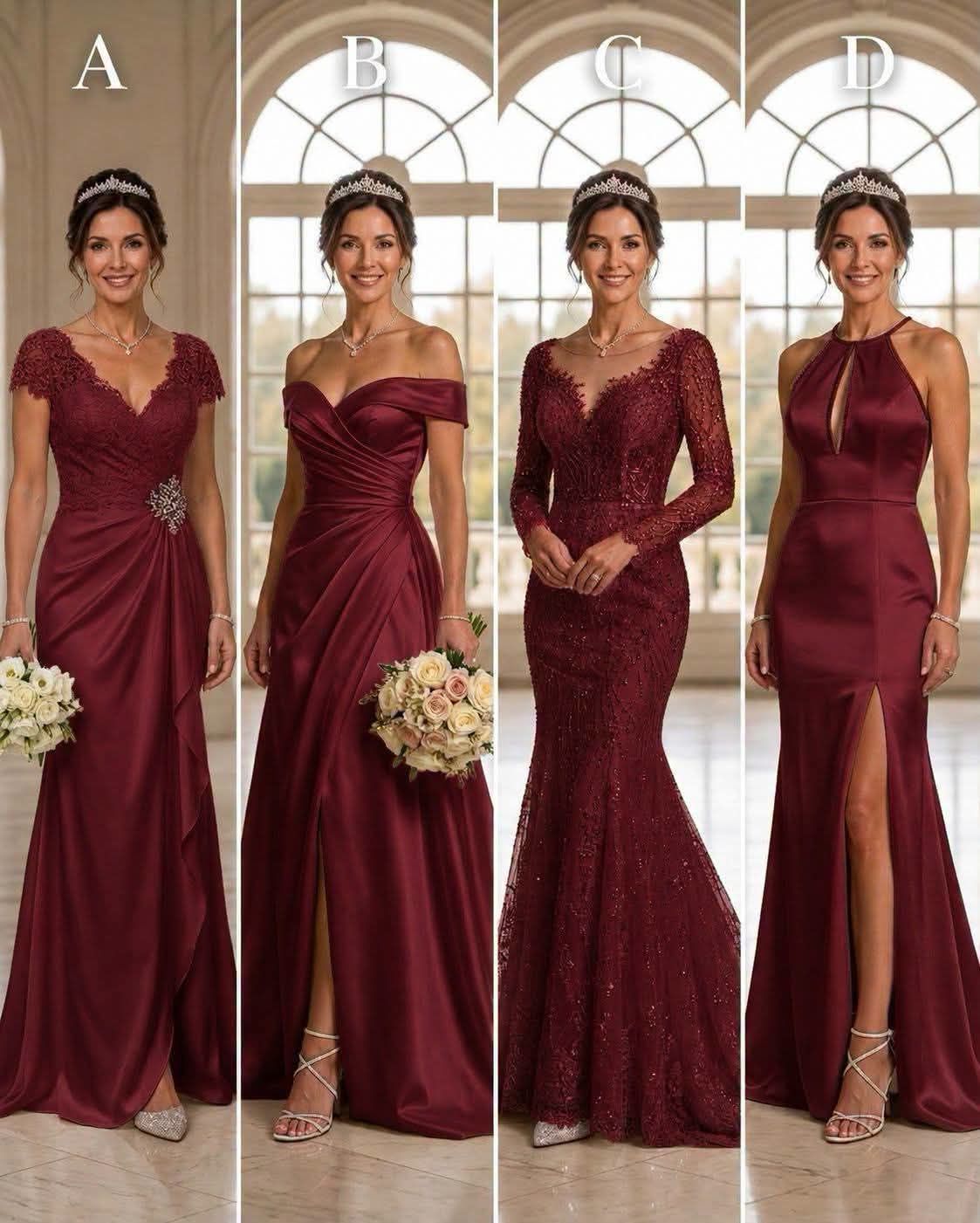 bridesmaid dresses for 40 year olds Which burgundy wedding dress style suits a 40-year-old bride best? then this maxi tulle glit Plus Size Wedding Dresses Size:12/18mos