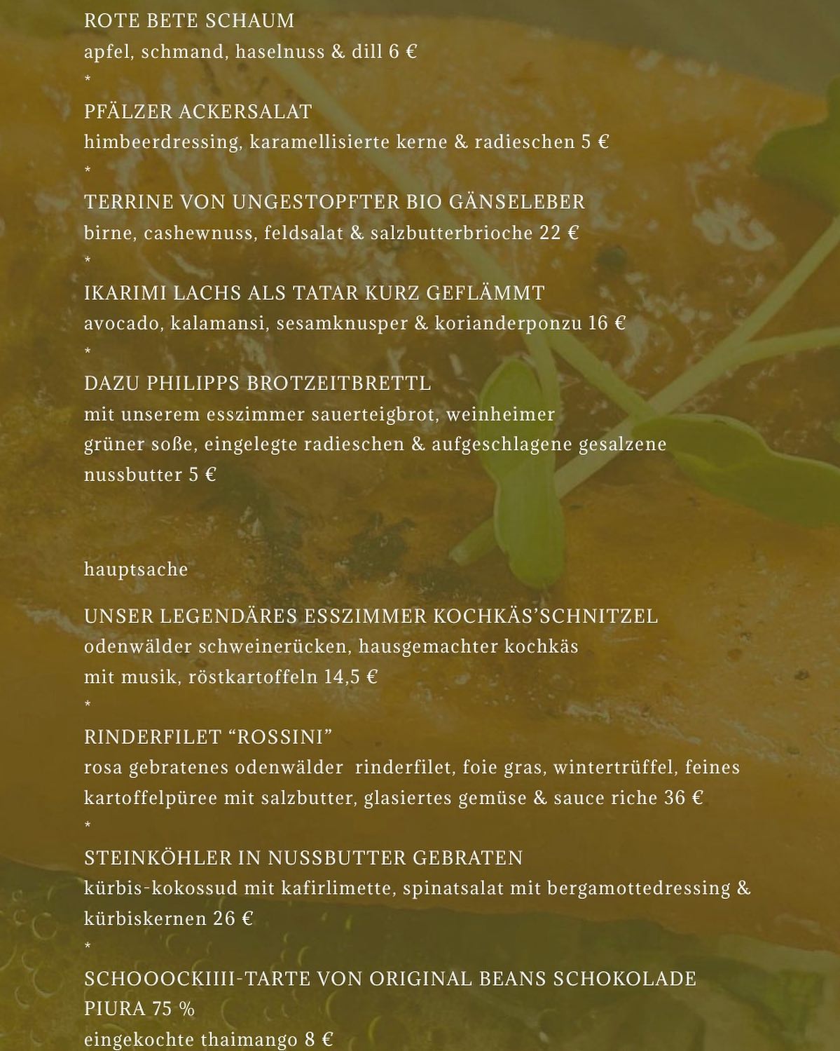 Esszimmer Das Restaurant Home Weinheim Menu Prices Restaurant Reviews Facebook