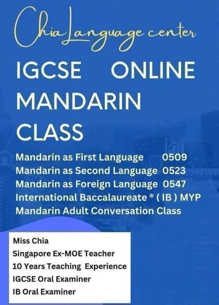 IGCSE Malaysia (Official) | Preparation class for IGCSE Mandarin papers:
