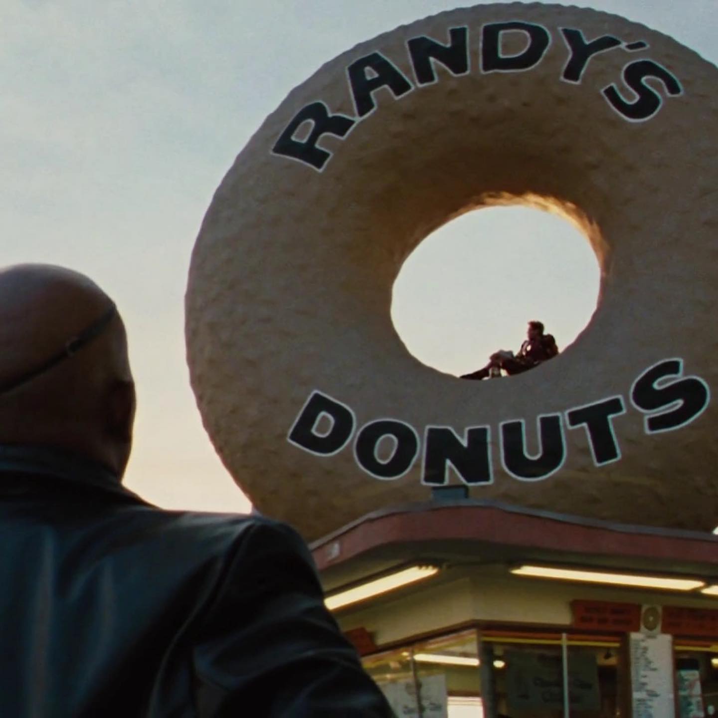 Got doughnuts Iron Man style! Next time I'll fly up and sit in it