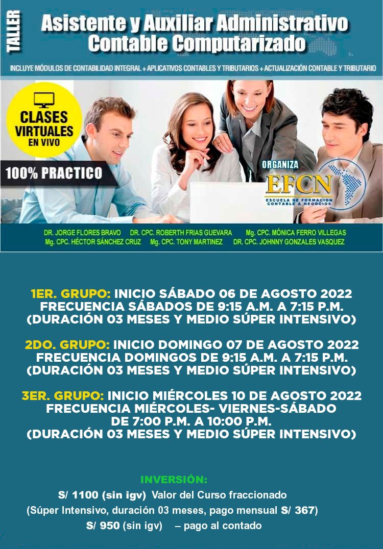 EFCN... - EFCN Escuela de Formación Contable & Negocios