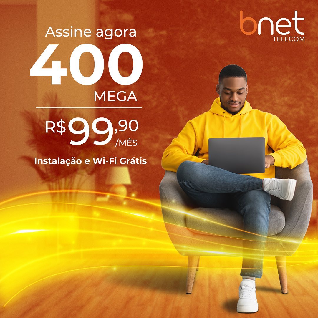 Bnet Telecom - Plano 100% Fibra Óptica para garantir a... | Facebook