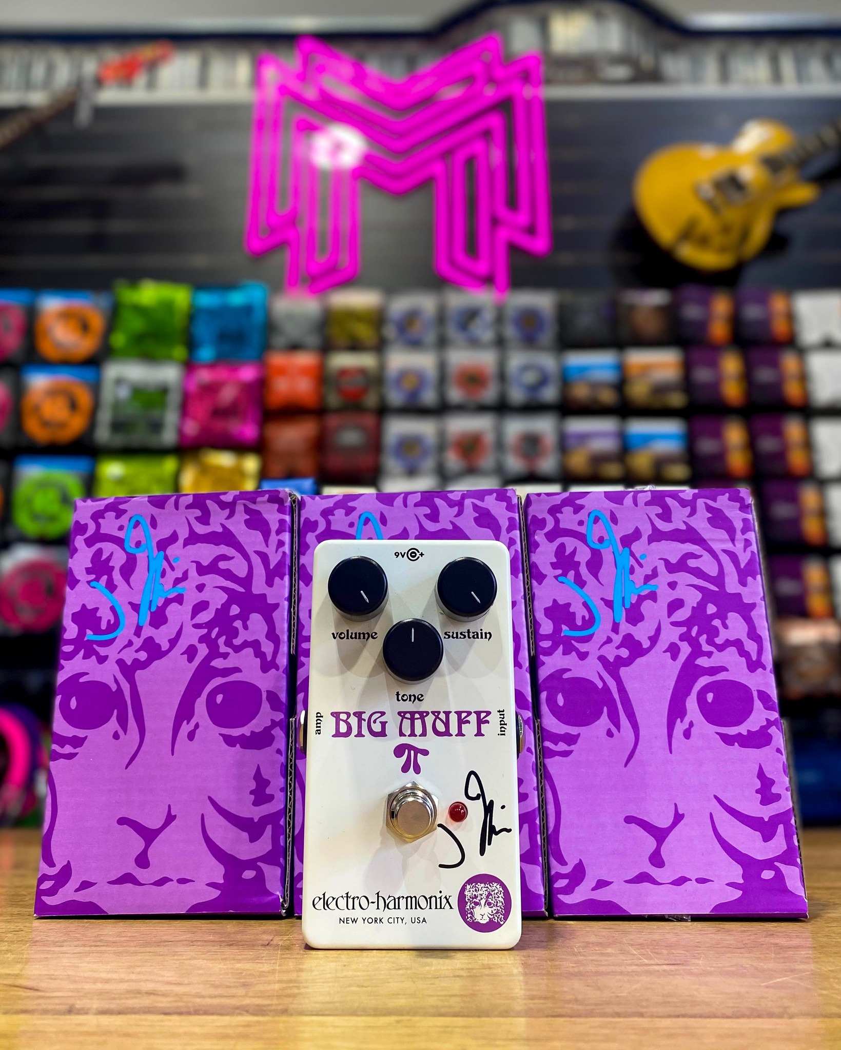 Favorite Big Muff Pi and Ram's Head fuzz pedals